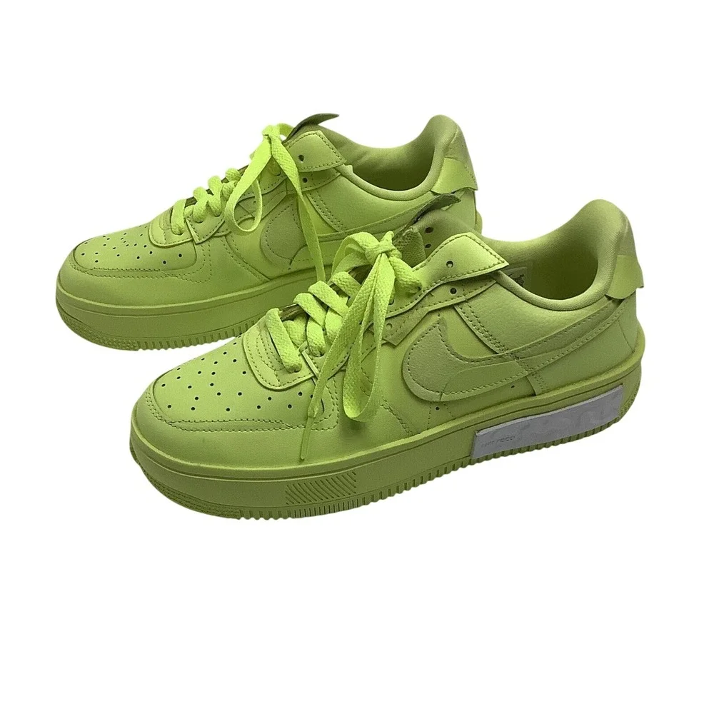 Nike Air Force 1 Fontanka Yellow Strike Low Top Sneakers Womens 9